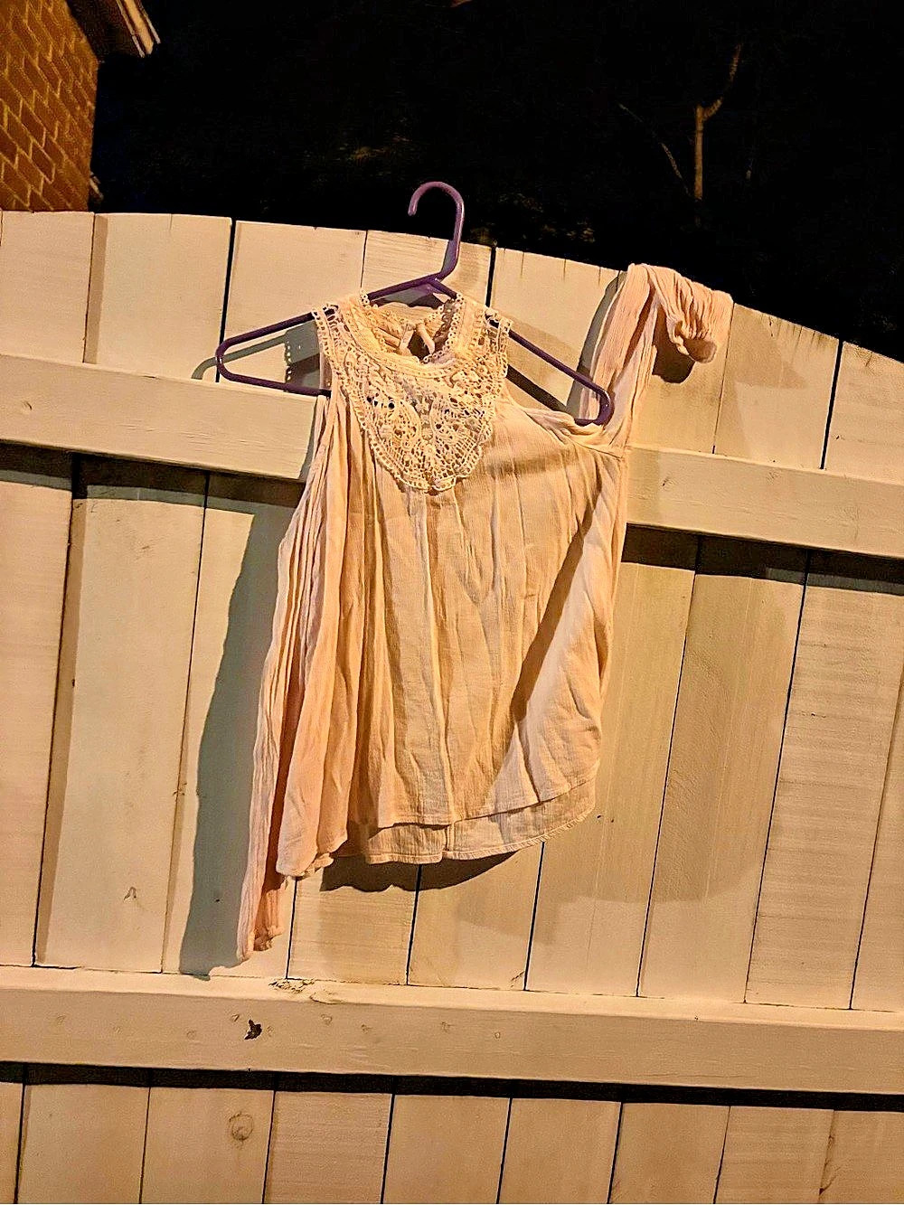Hollister Lace Trim Tank Top in Pink Size Small